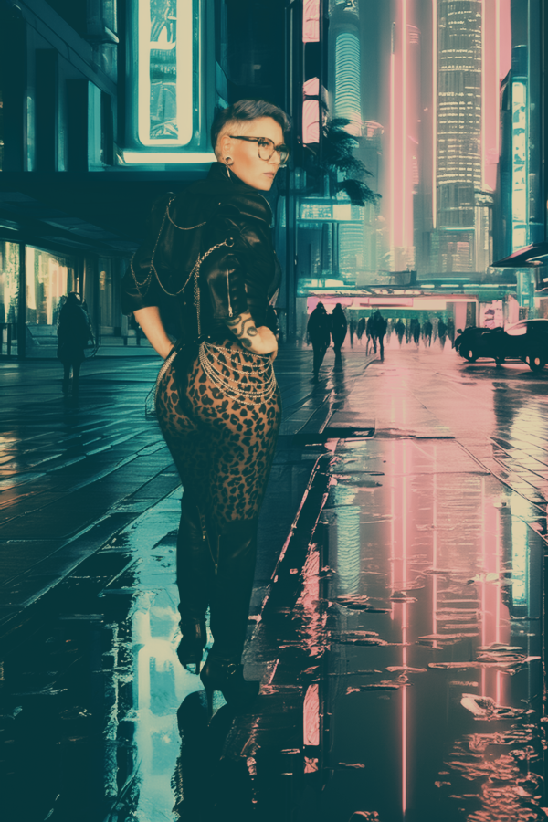 Domina cyberpunk leder 2024